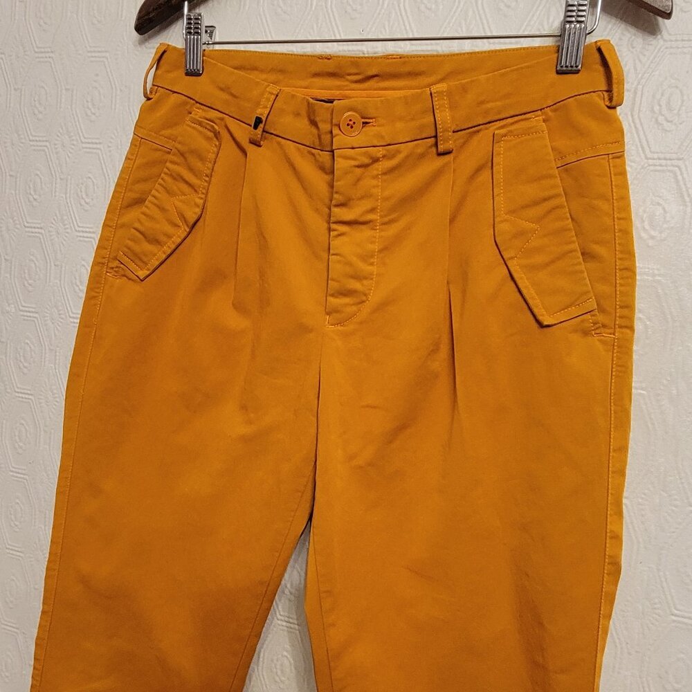 Versace Collection Women's Pants Size 46 IT (10-12 US) — Mustard‎ Gold